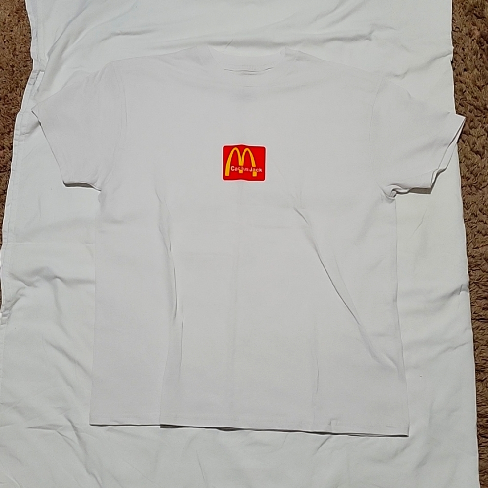 McDonald's x Travis Scott utopia white teeshirt cactus jack size large brand new